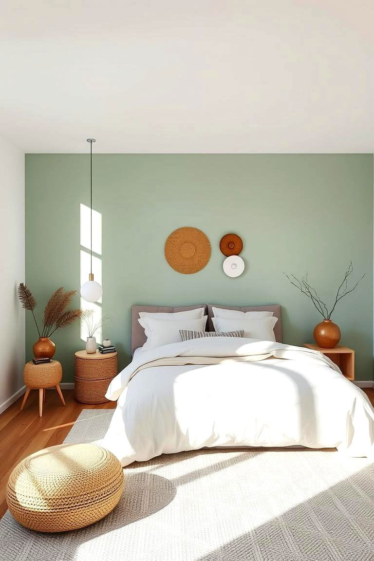 Soft Mint Green Walls - 24 Light Green Bedroom Ideas