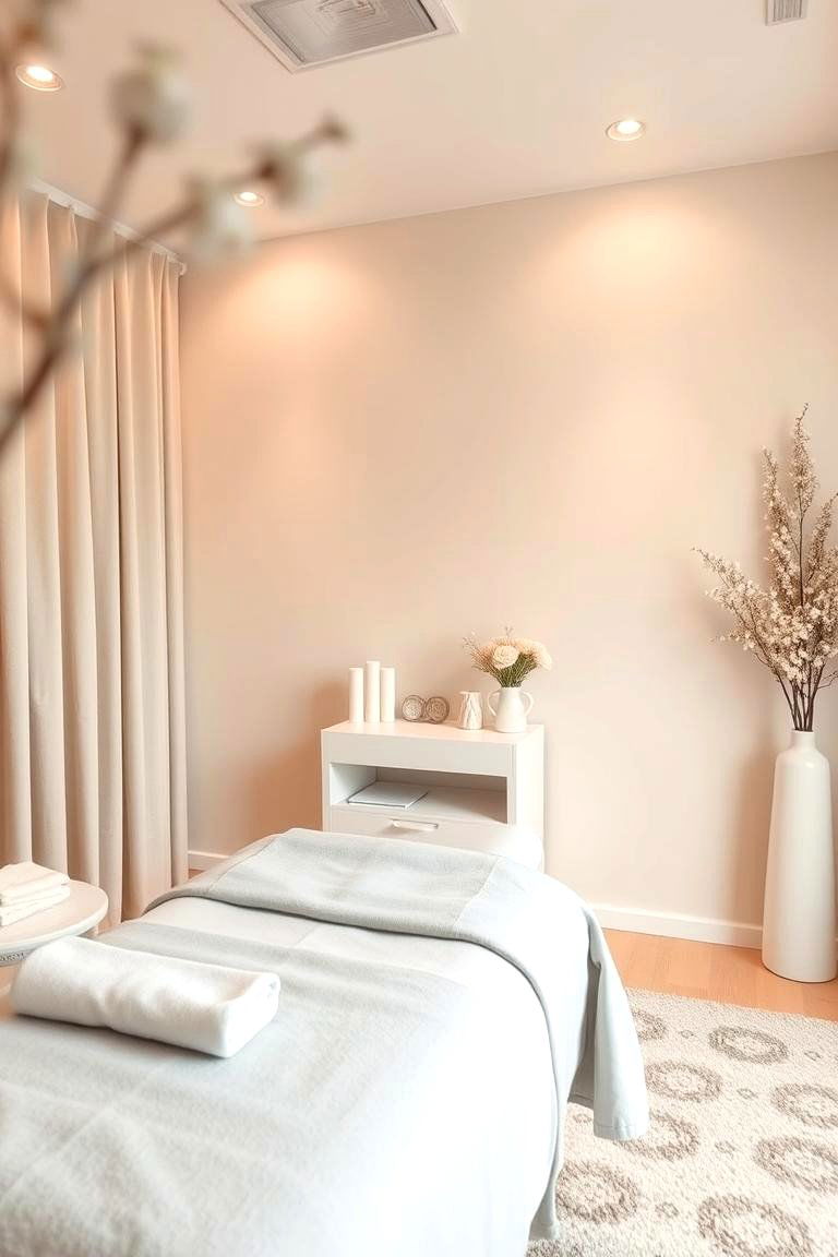 Soft Neutral Color Scheme - 24 Esthetician Room Ideas