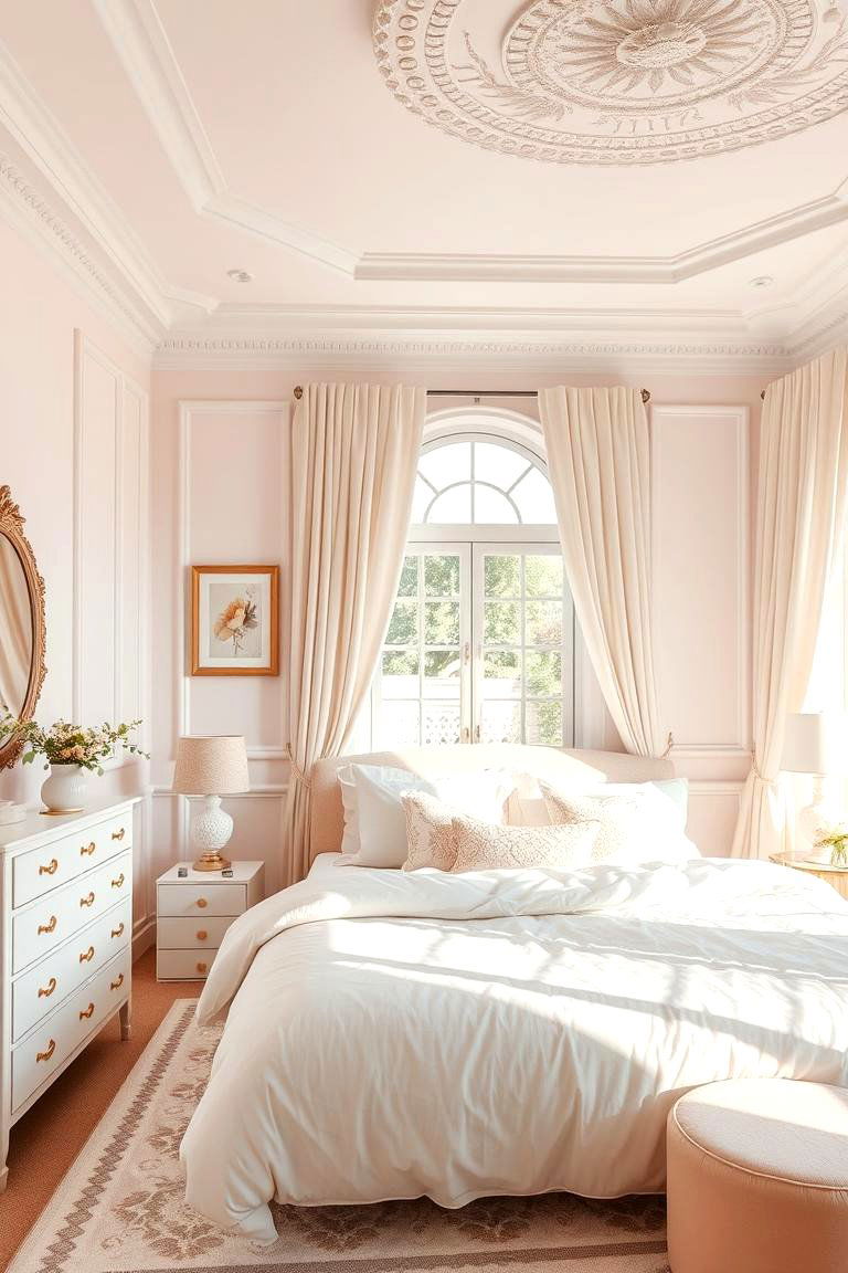 Soft Pastel Accents with Rose Gold - 24 Rose Gold Bedroom Ideas