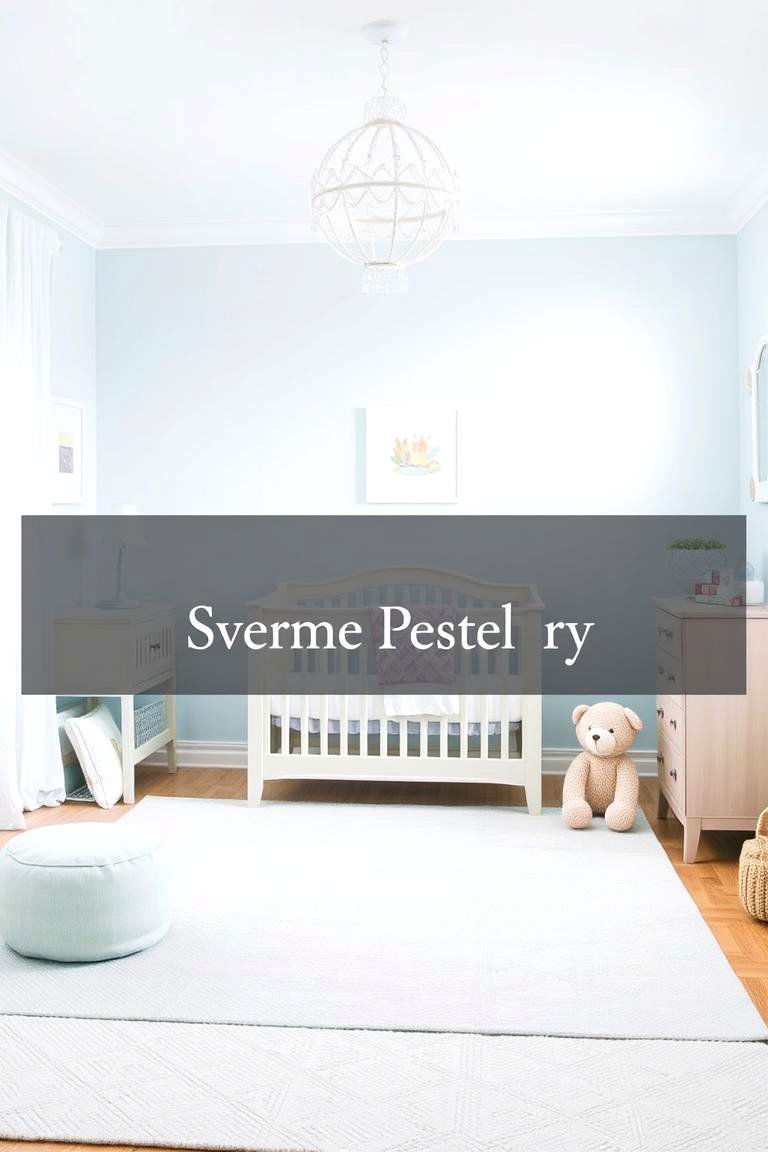 Soft Pastel Blue Ambiance - 24 Blue Nursery Ideas