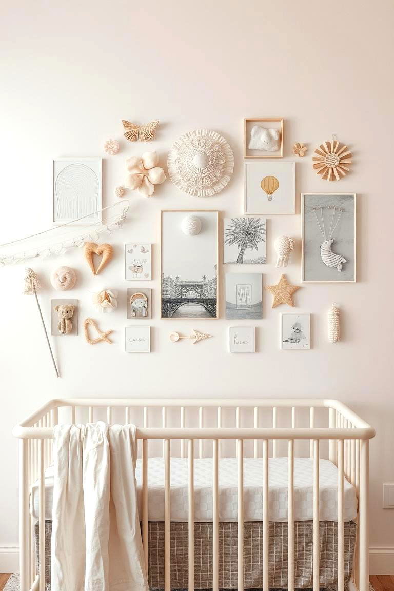 Soft Pastel Collage - 24 Nursery Wall Decor Ideas