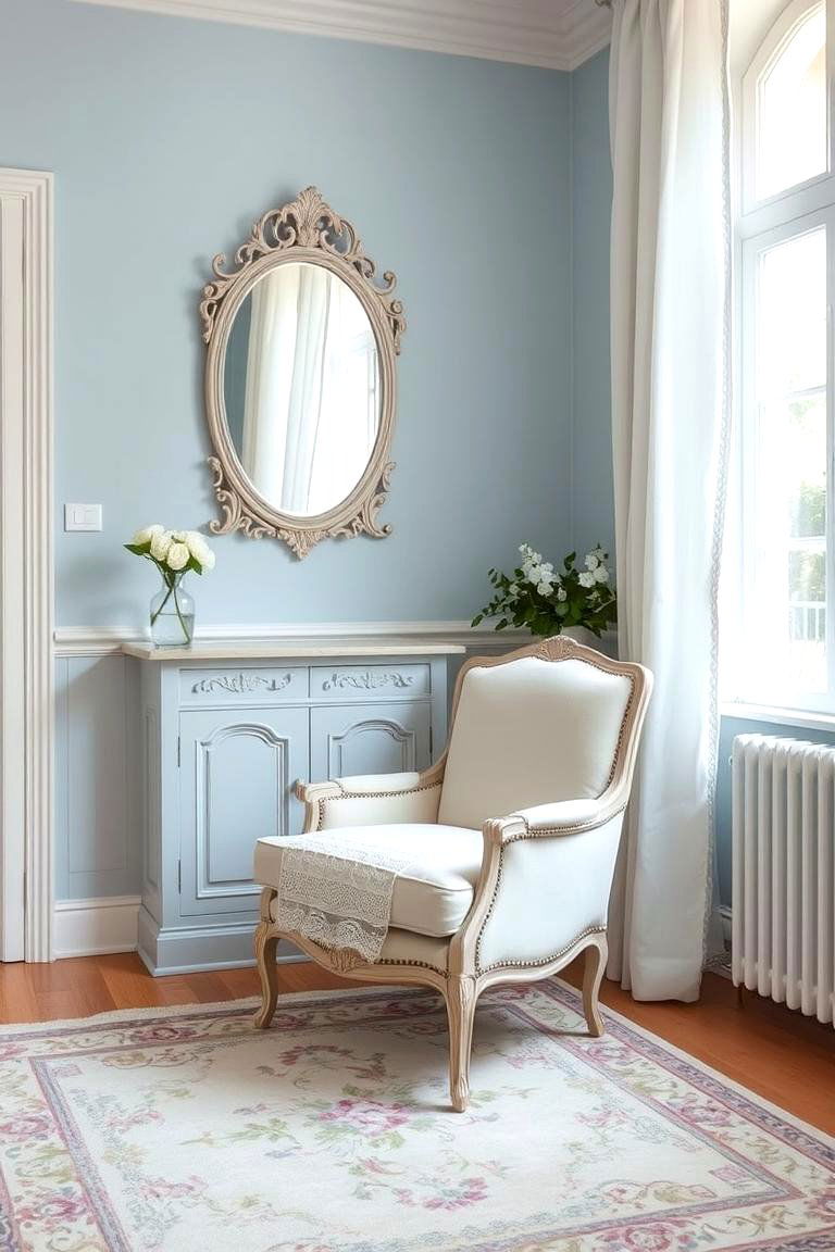 Soft Pastel Color Palette - 24 Shabby-chic Style Living Room Ideas