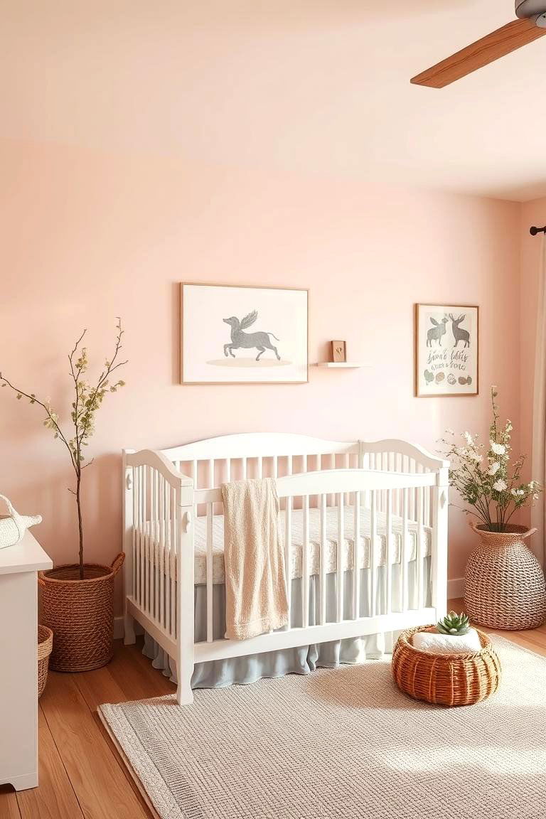Soft Pastel Color Palette - 24 Farmhouse Nursery Ideas