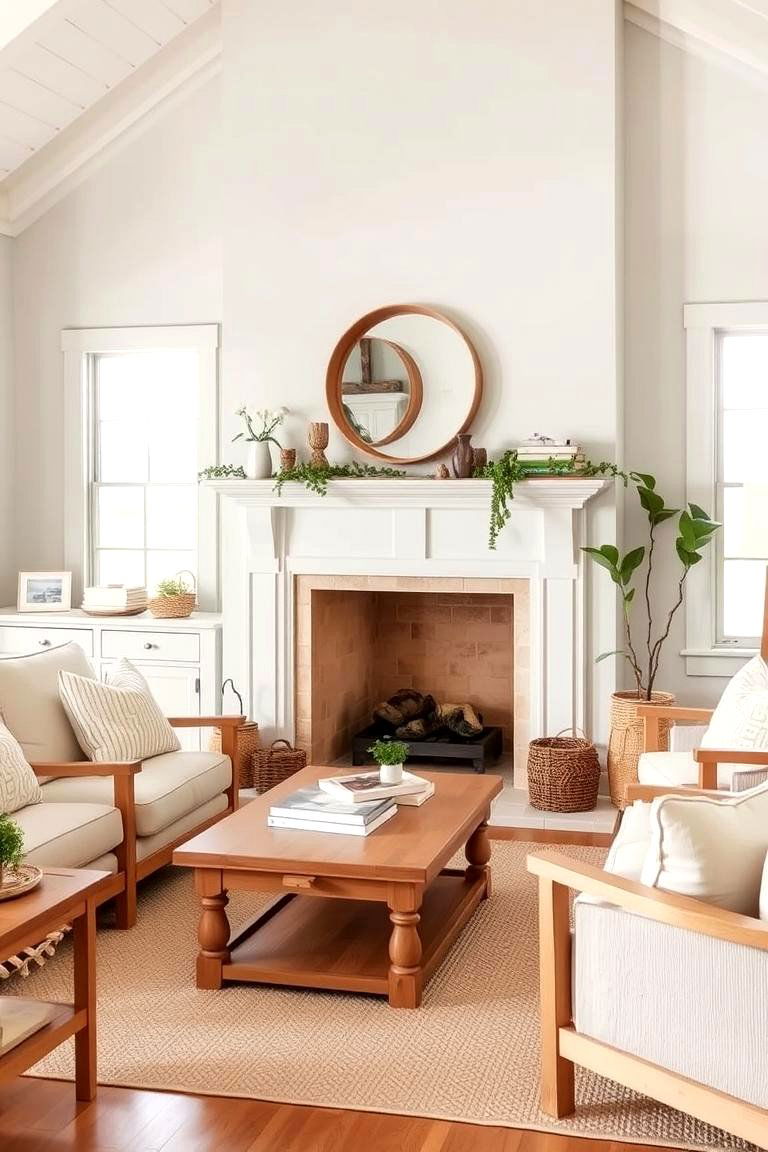 Soft Pastel Fireplace - 24 Fireplace Paint Ideas