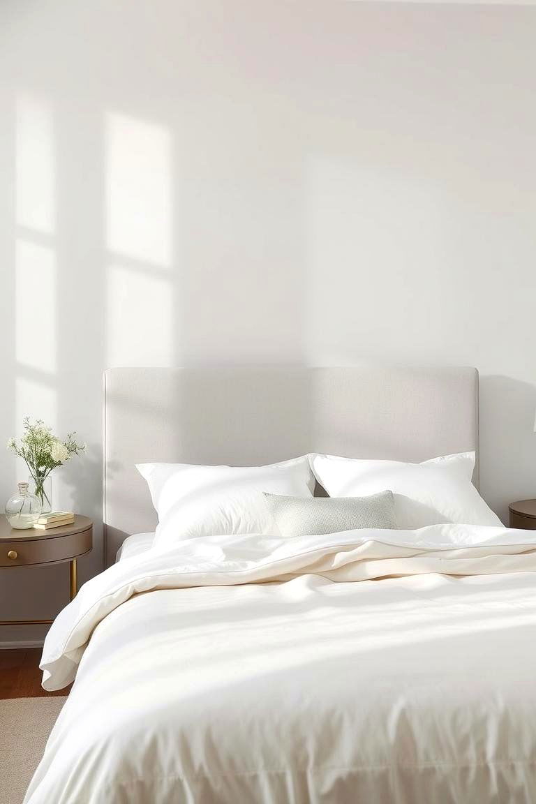 Soft Pastel Grey Serenity - 24 Grey Headboard Bedroom Ideas