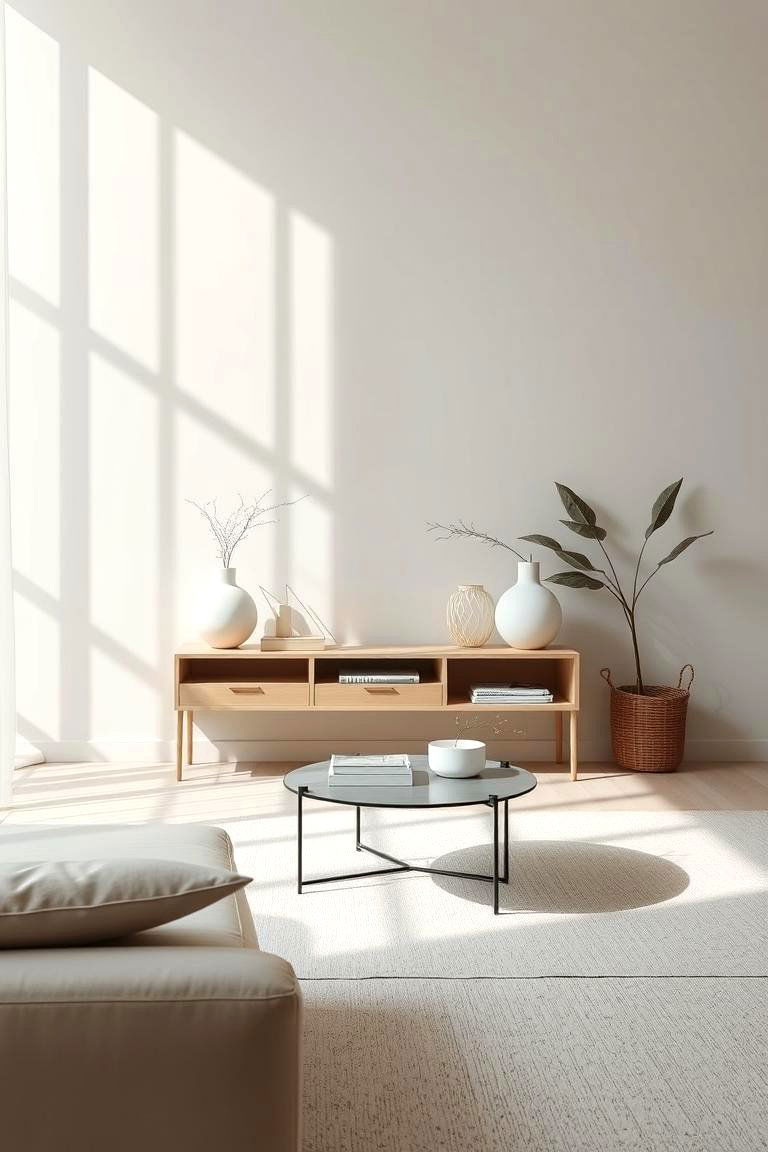 Soft Pastel Palette - 24 Sofa Table Decor Ideas