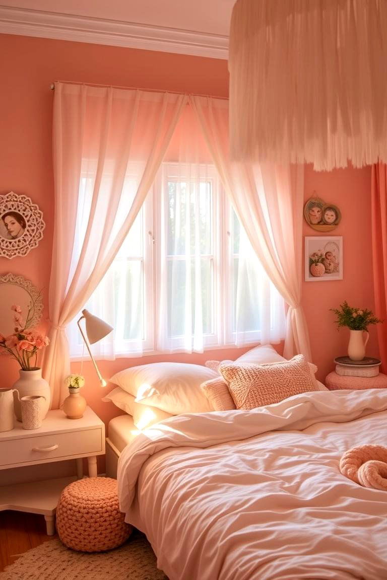 Soft Pastel Pink Serenity - 24 Bedroom Paint Colors