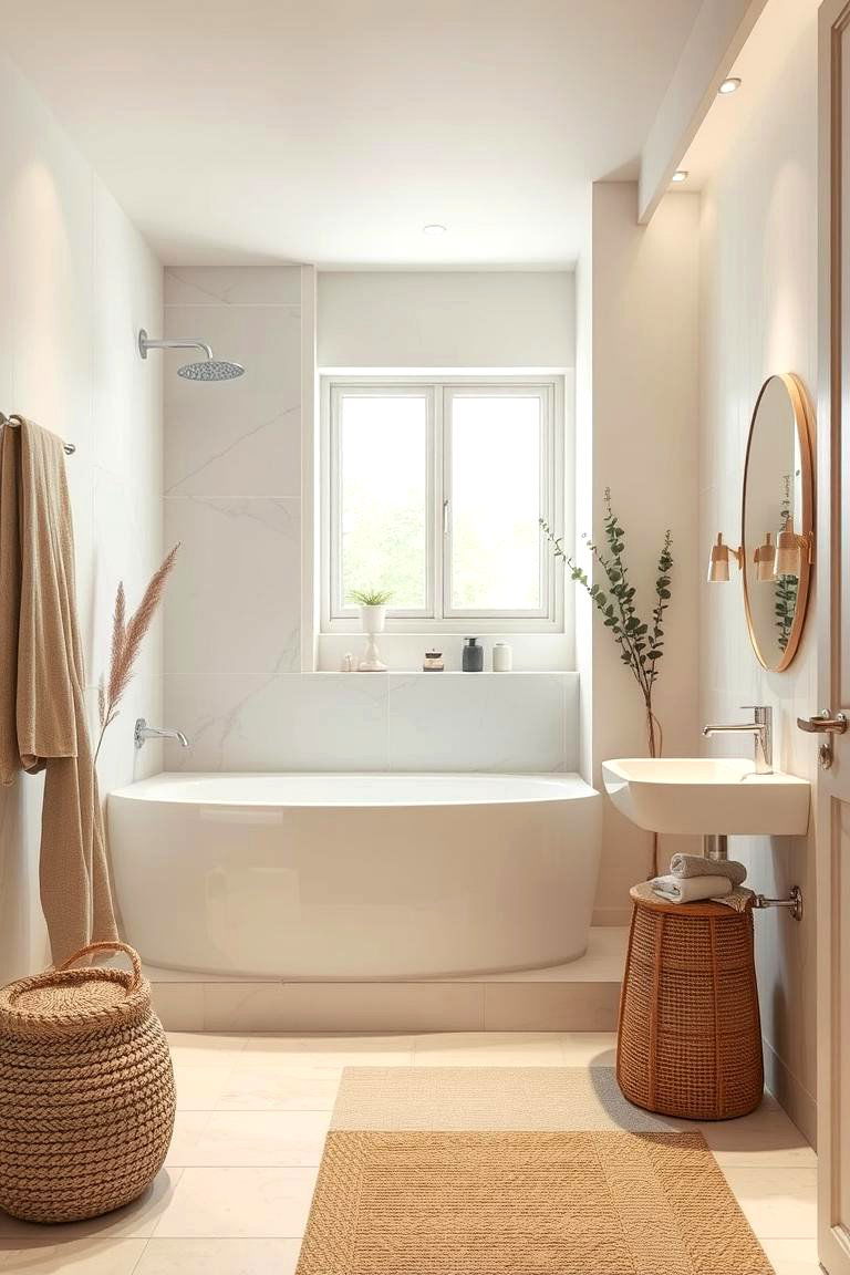 Soft Pastel Serenity - 24 Ensuite Bathroom Ideas