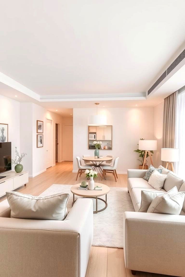 Soft Pastel Tones - 24 Condo Living Room Ideas
