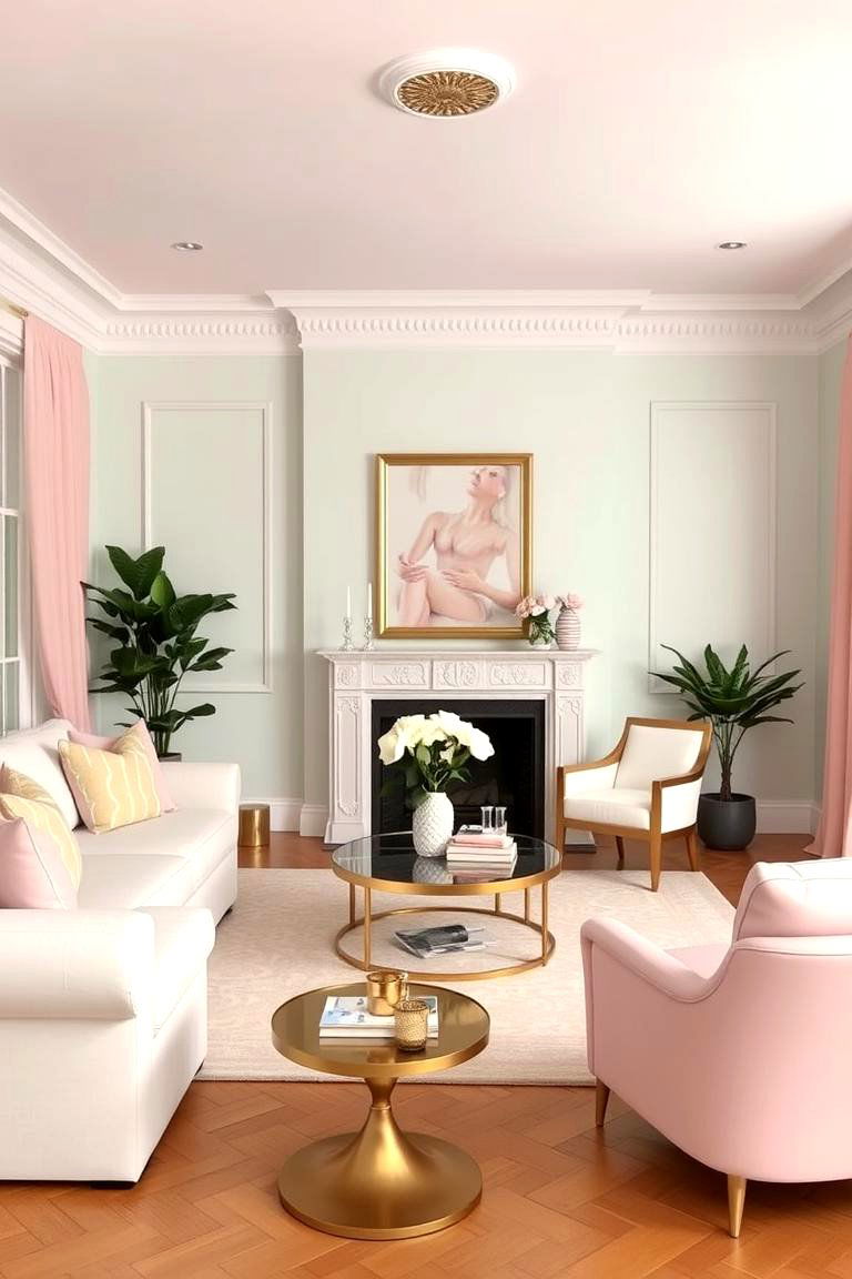 Soft Pastels for a Calm Ambiance - 24 Modern Living Room Ideas