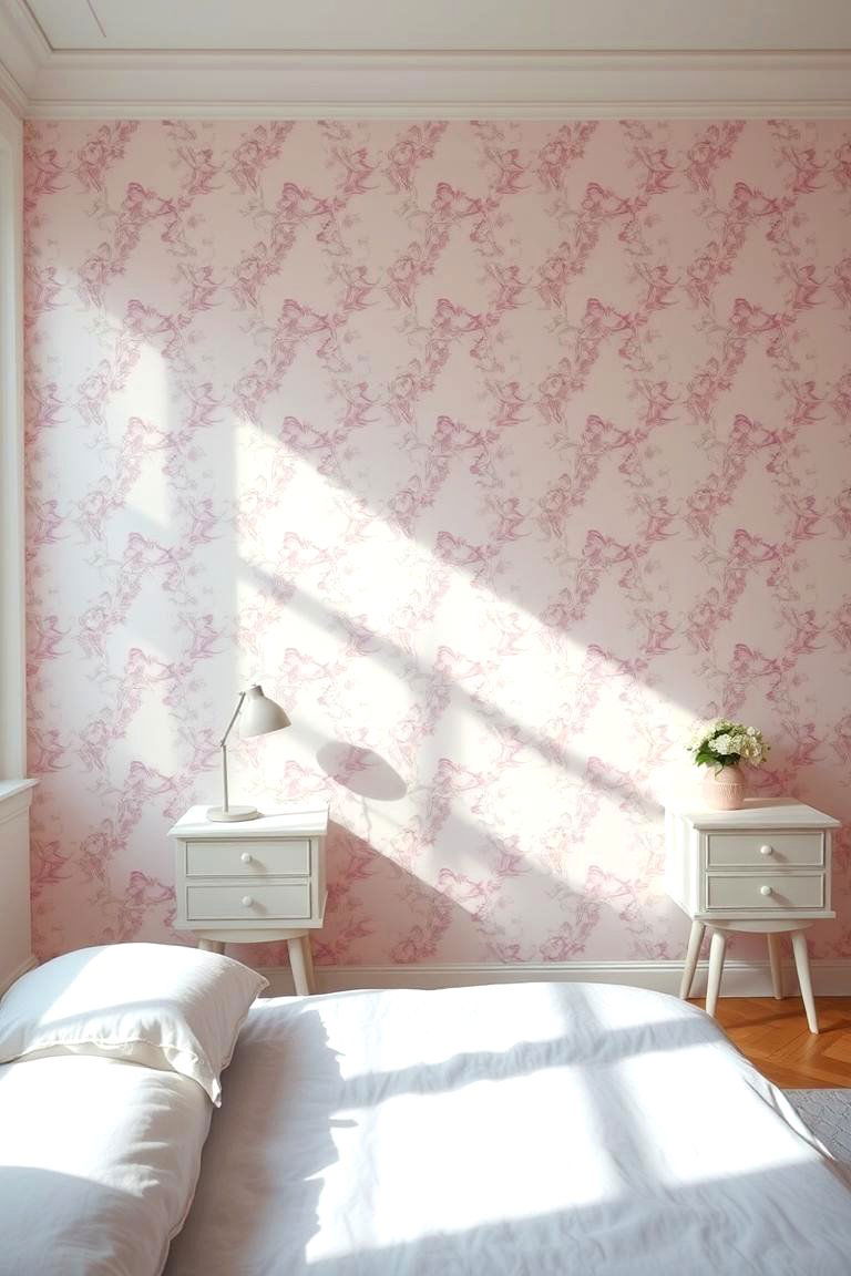 Soft Pastels for a Calm Relaxing Space - 24 Bedroom Wallpaper Ideas