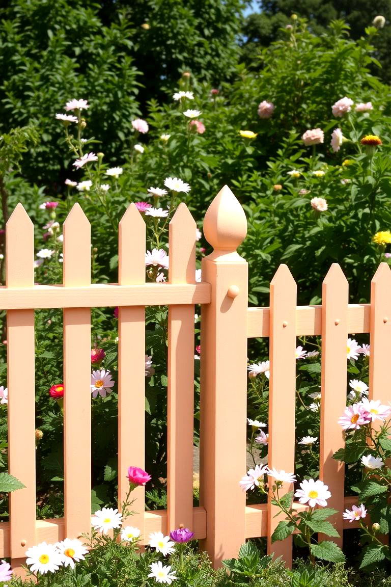 Soft Peach for a Warm Inviting Look - 24 Fence Paint Colours