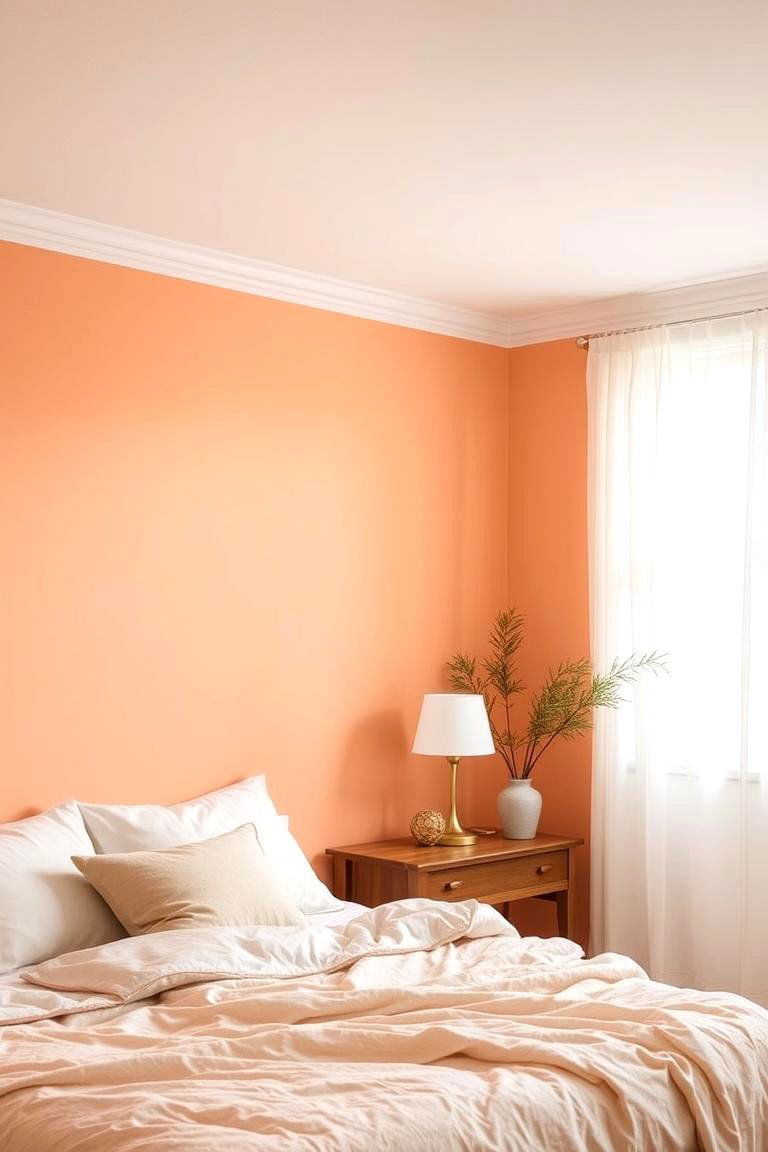 Soft Peachy Orange - 24 Orange Accent Wall Ideas
