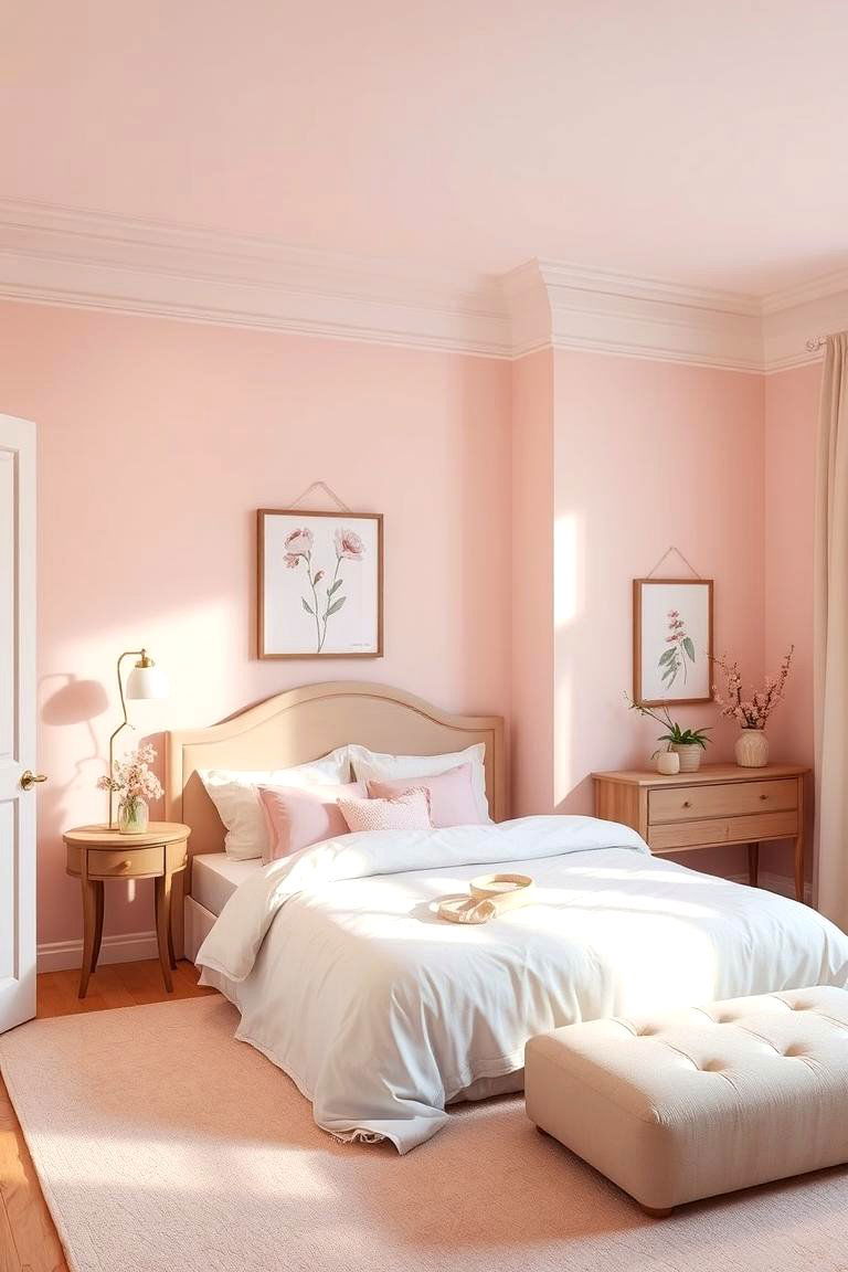 Soft Pink Serenity - 24 Pastel Bedroom Ideas