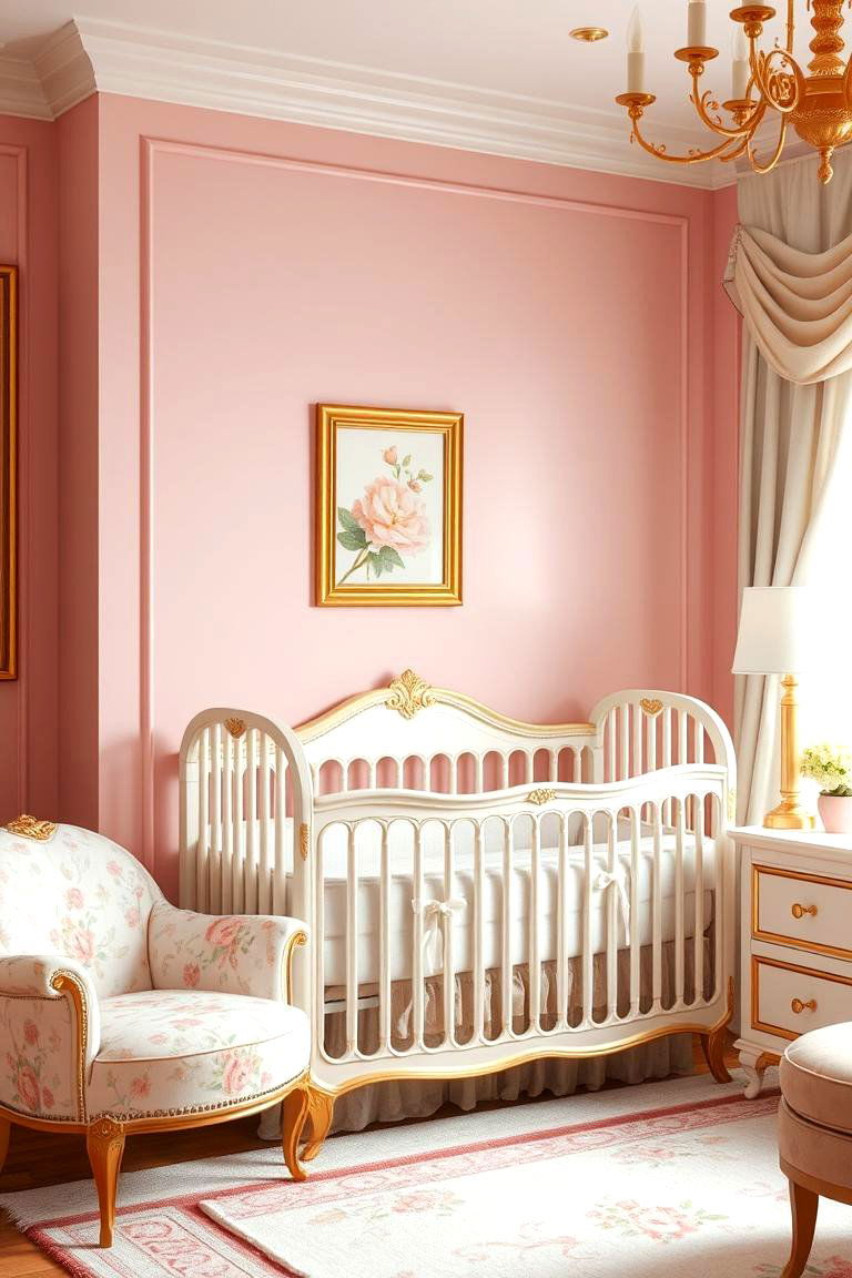 Soft Romance with Blush Pink - 24 Nursery Color Ideas