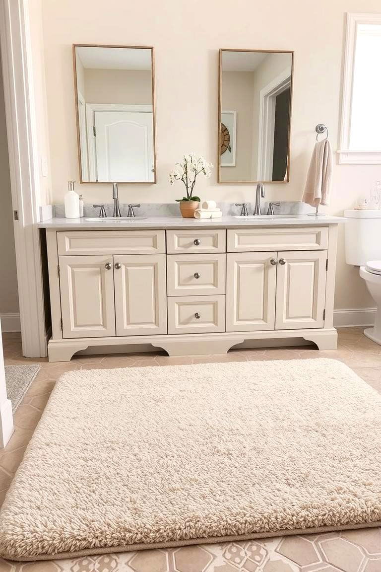 Soft Rugs Underfoot - 24 Romantic Bathroom Ideas