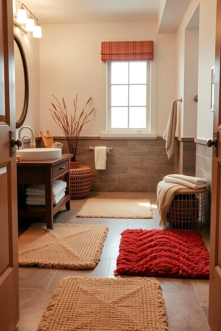Soft Rugs and Warm Mats - 24 Cozy Bathroom Ideas