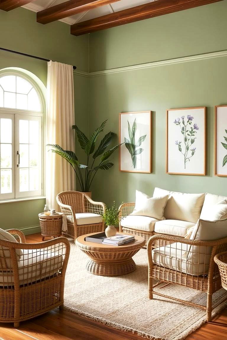 Soft Sage Green - 24 Living Room Paint Colors