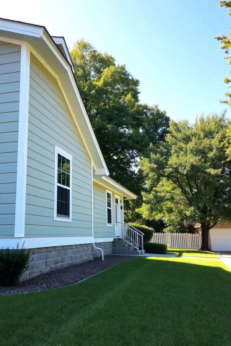 Soft Sage Green Serenity - 24 Green Exterior House Paint Ideas