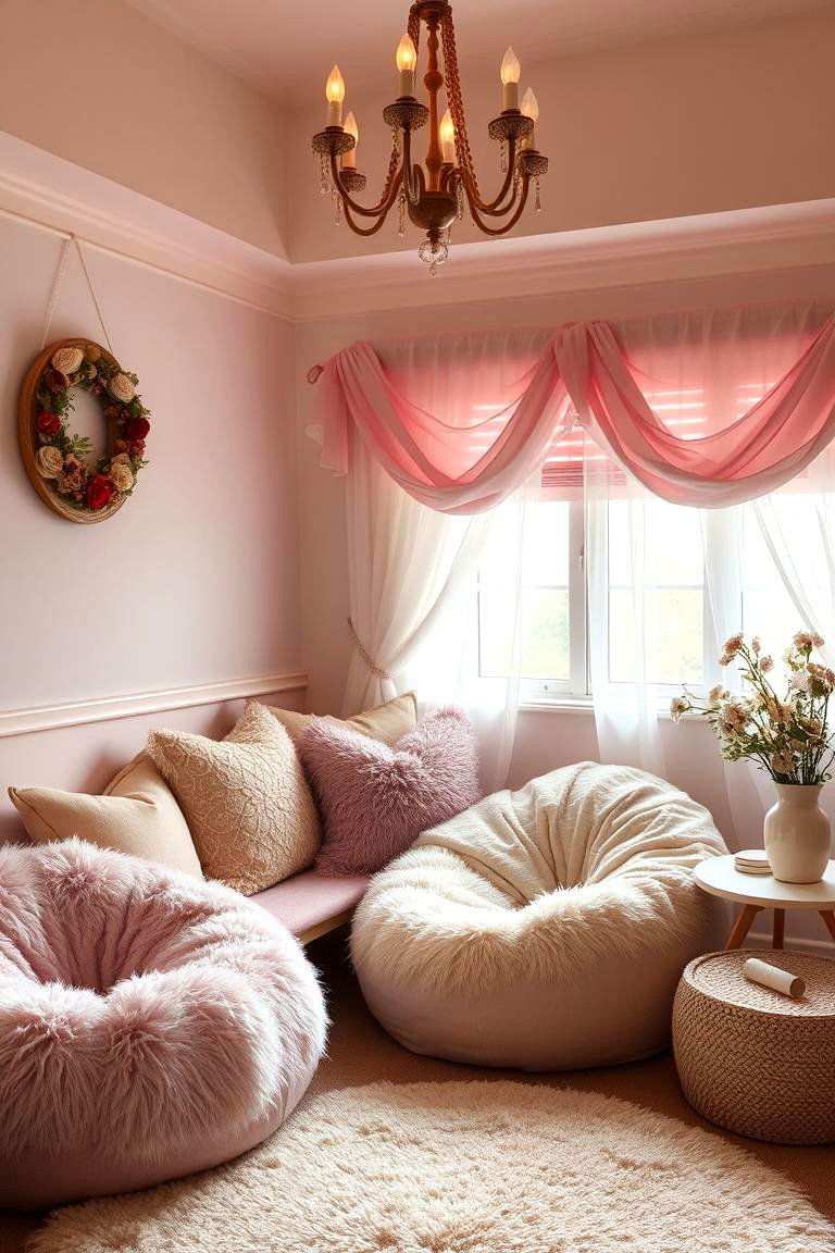Soft Seating Corner - 24 Princess Room Ideas