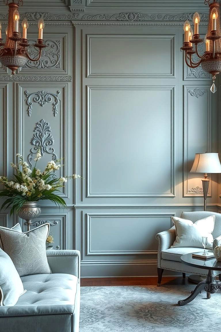 Soft Teal Elegance with Grey Detail - 24 Teal and Grey Living Room Ideas