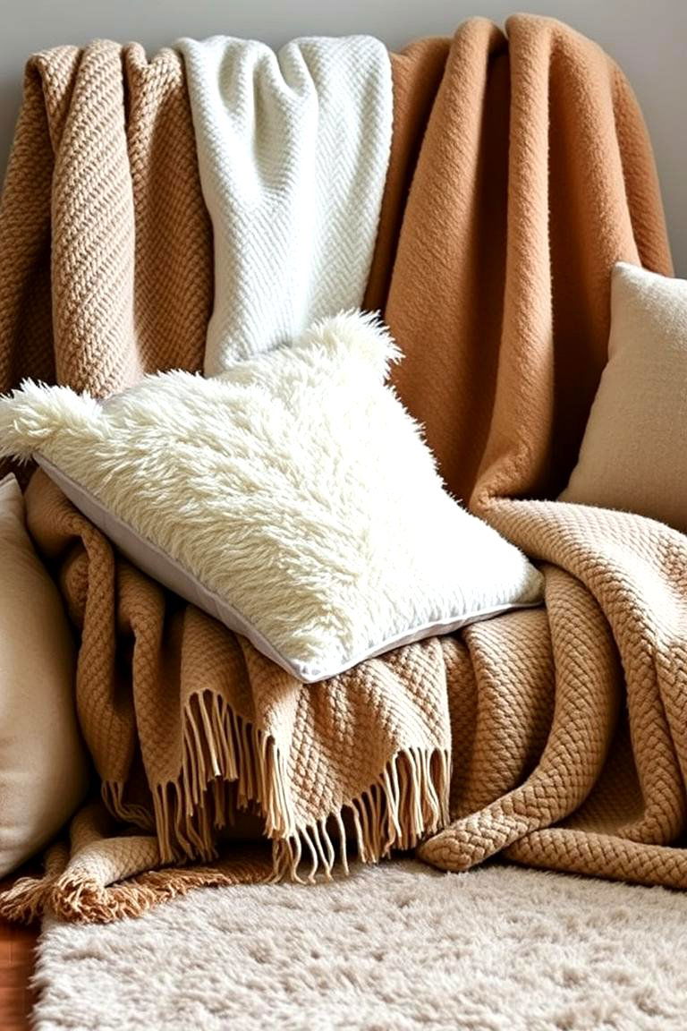 Soft Textile Layering - 24 Housewarming Decoration Ideas