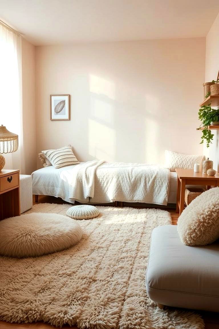 Soft Textural Layers - 24 Student Bedroom Design Ideas