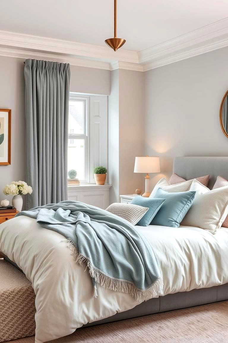 Soft Textures in Duck Egg Blue Harmony - 24 Duck Egg Blue Bedroom Ideas