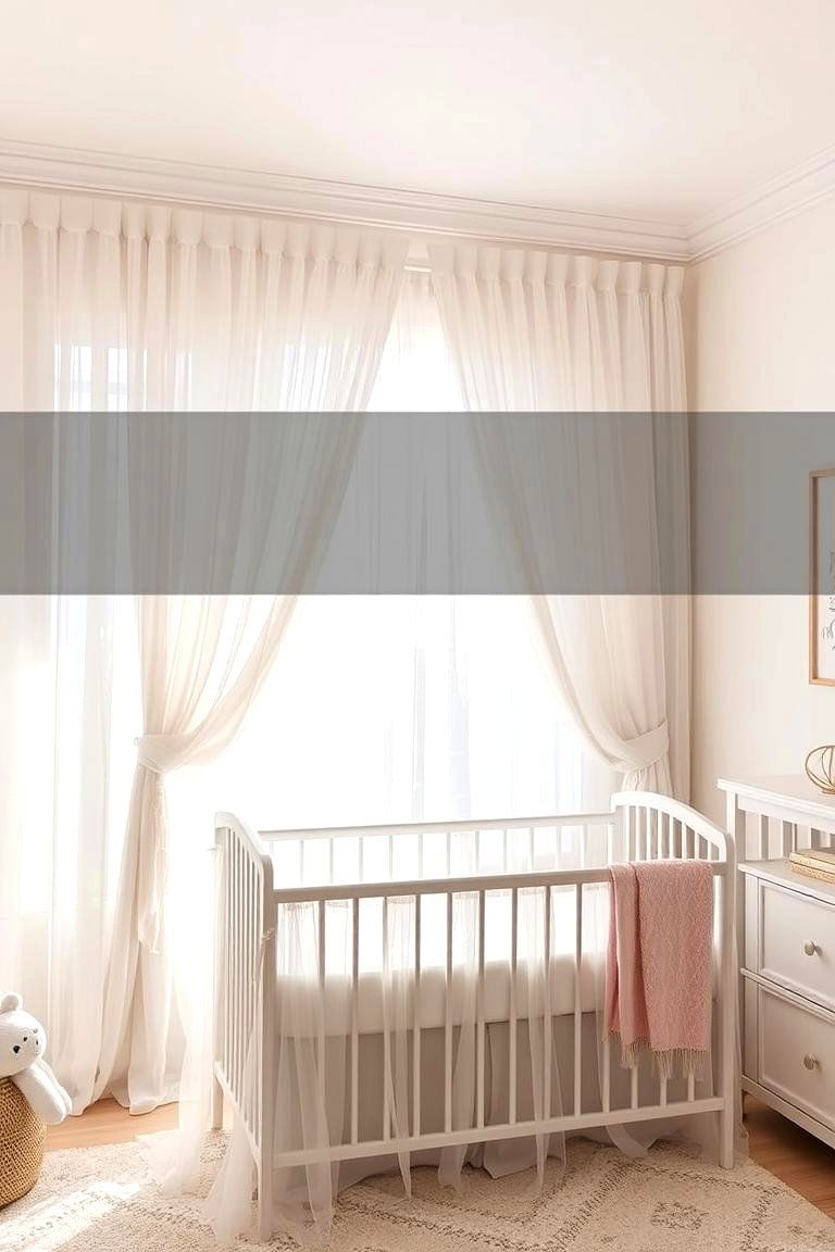 Soft Tulle Drapes - 24 Princess Nursery Ideas
