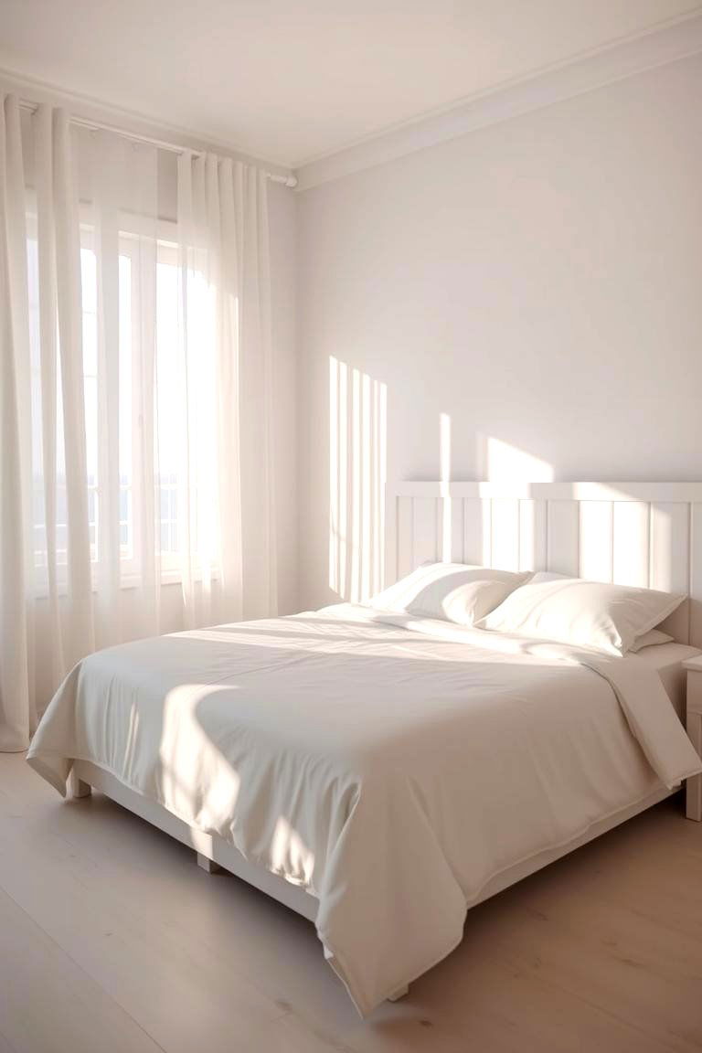 Soft White Bedding for a Clean Beachy Aesthetic - 24 Beach Themed Bedroom Ideas