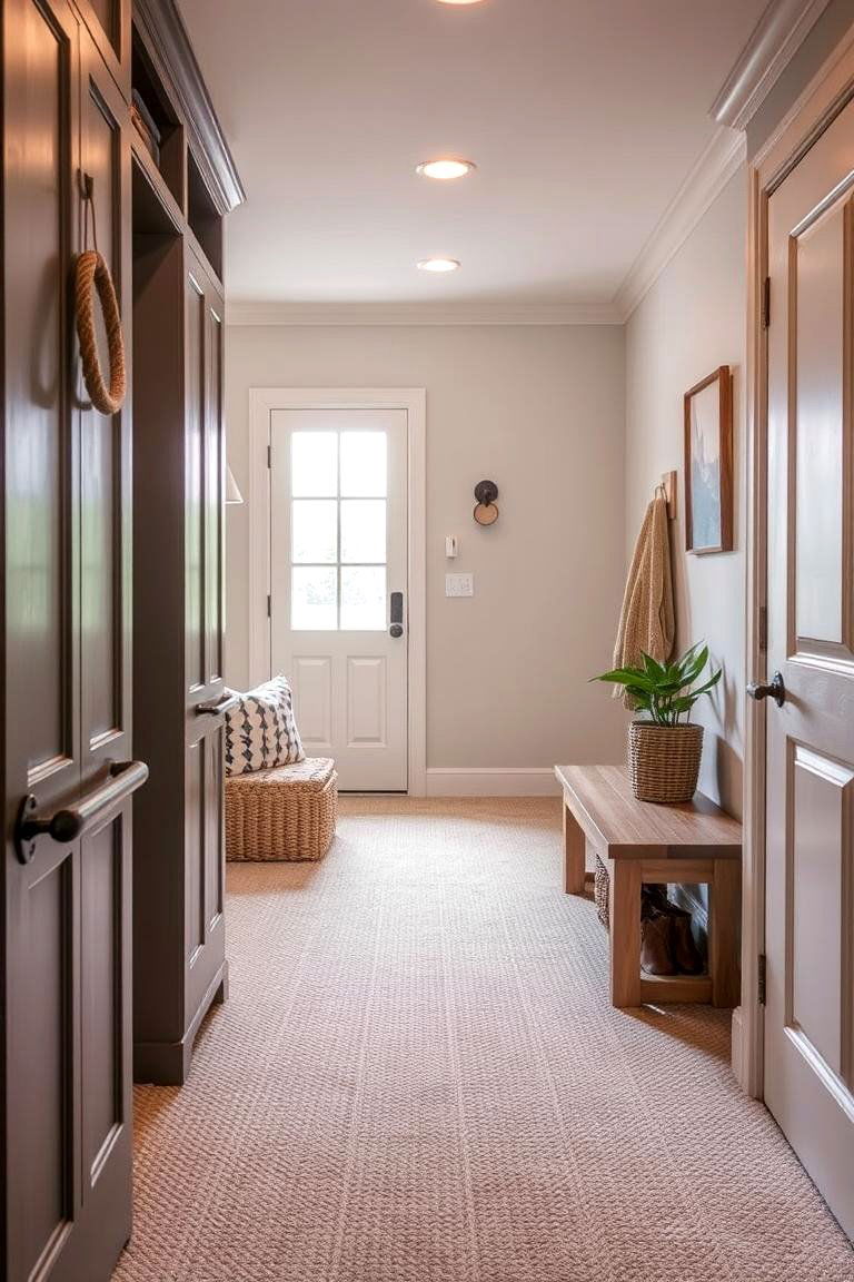 Soft and Comfortable Carpet Tiles - 24 Mudroom Floor Ideas