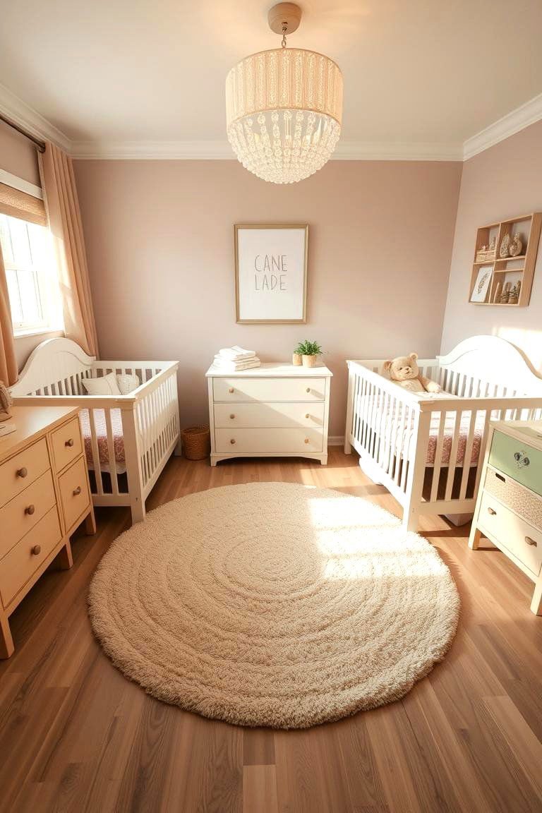 Soft and Safe Rugs - 24 Twin Nursery Ideas