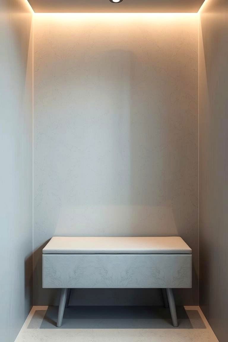 Soft and Subtle Bench Design - 24 Walk in Shower Ideas With Bench