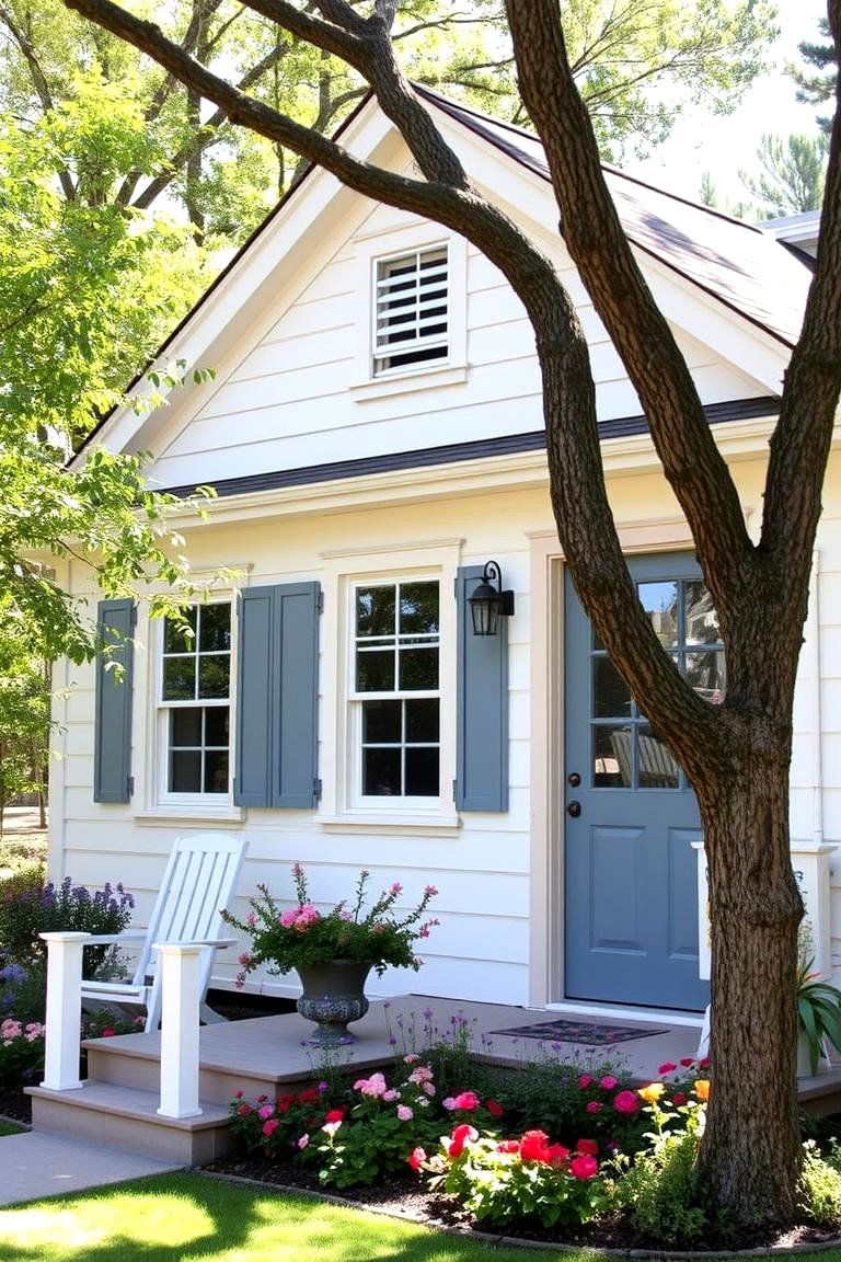 Soft and Subtle Cream - 24 Exterior Door Trim Ideas