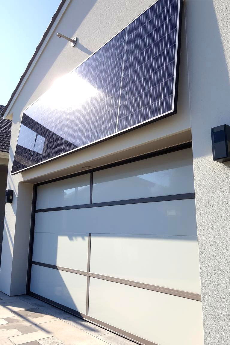 Solar Powered Garage Door Innovations - 24 Green Garage Door Ideas