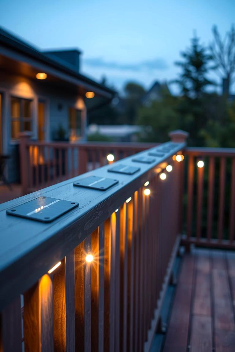 Solar Powered LED Deck Lights - 24 Deck Lighting Ideas