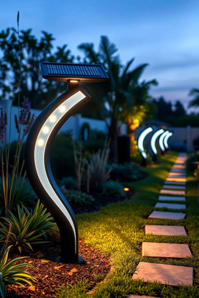 Solar Powered LED Garden Sign - 24 Garden Sign Ideas