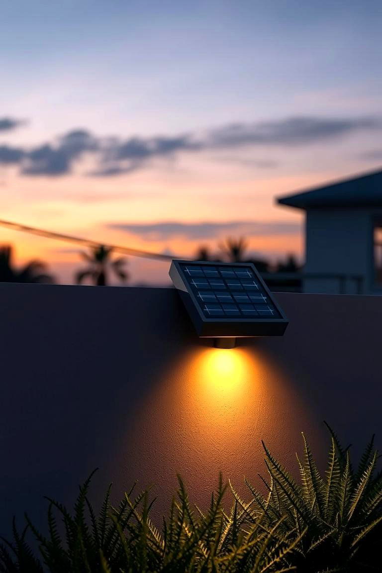 Solar Powered Light Art - 24 Outdoor Wall Decor Ideas
