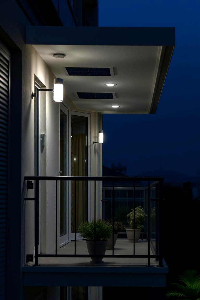 Solar Powered Lighting - 24 Small Balcony Ideas