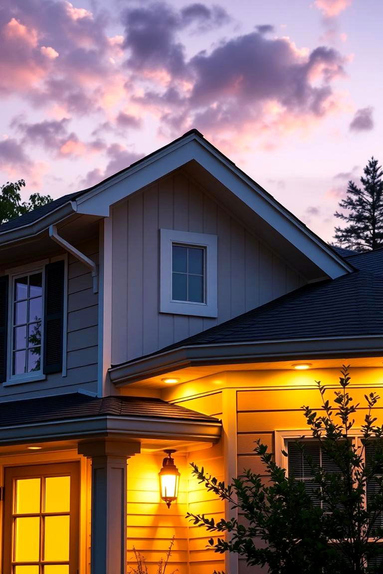 Solar Powered Soffit Lights for Sustainable Charm - 24 Soffit Lighting Ideas
