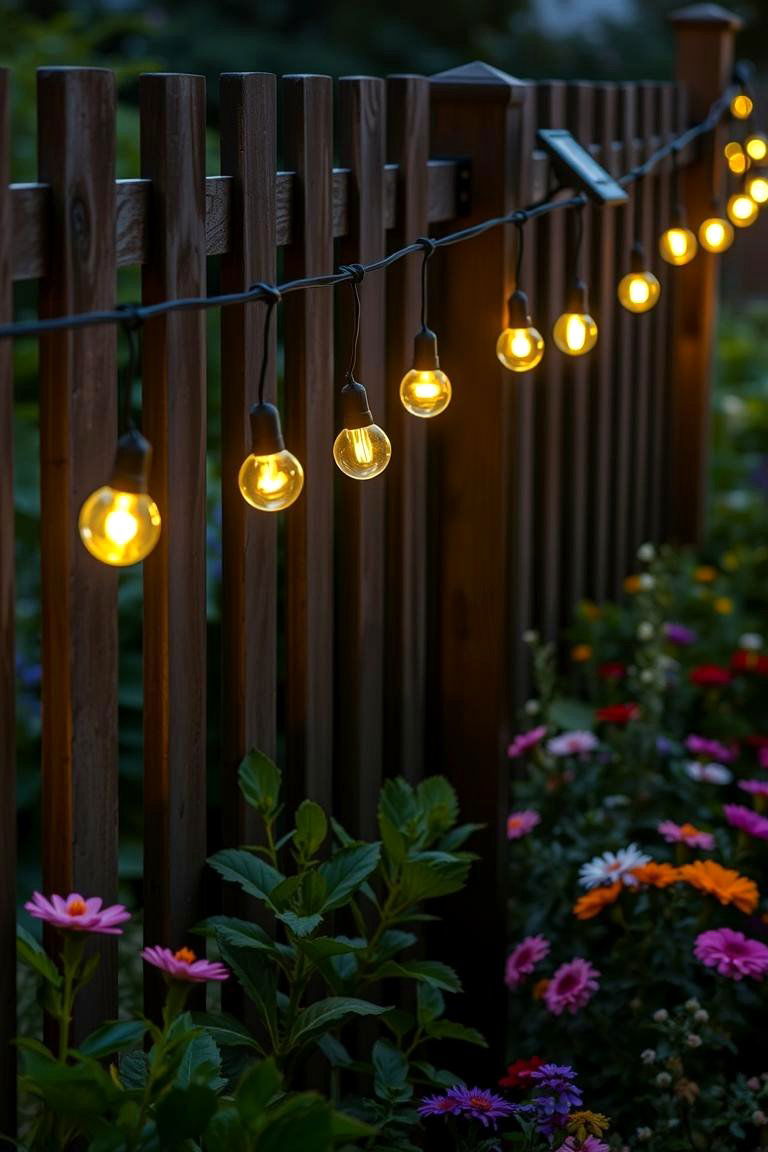 Solar Powered String Lights for Sustainability - 24 Garden Lighting Ideas