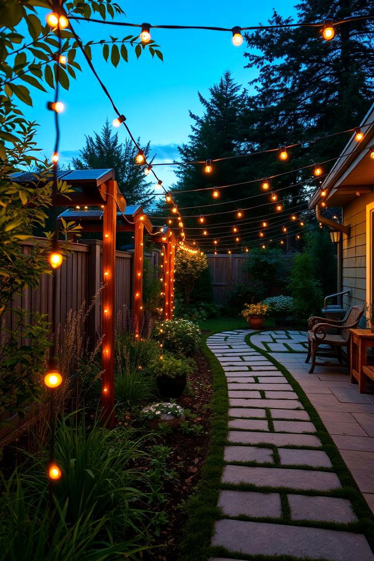Solar Powered String Lights - 24 Patio String Light Ideas