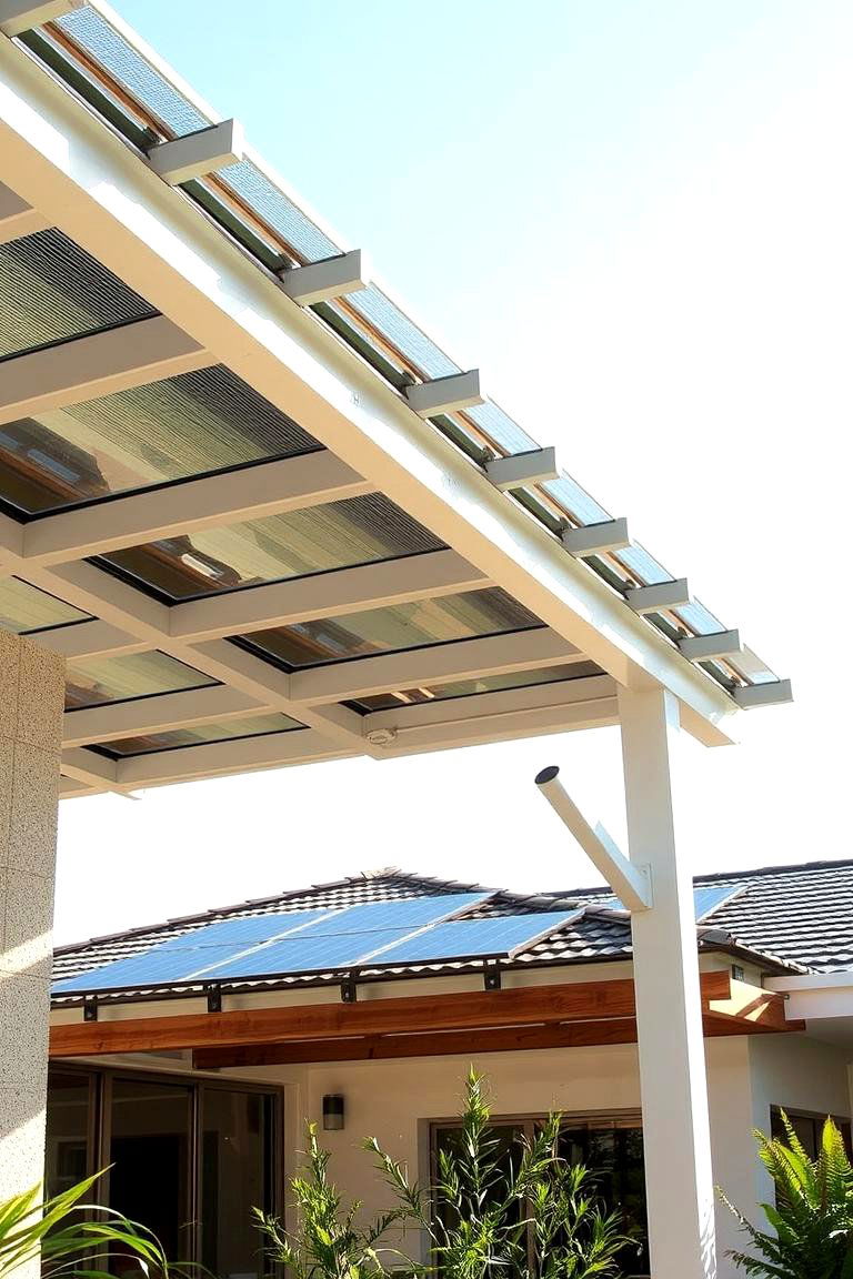 Solar Powered Sustainable Design - 24 Gable Patio Roof Design Ideas