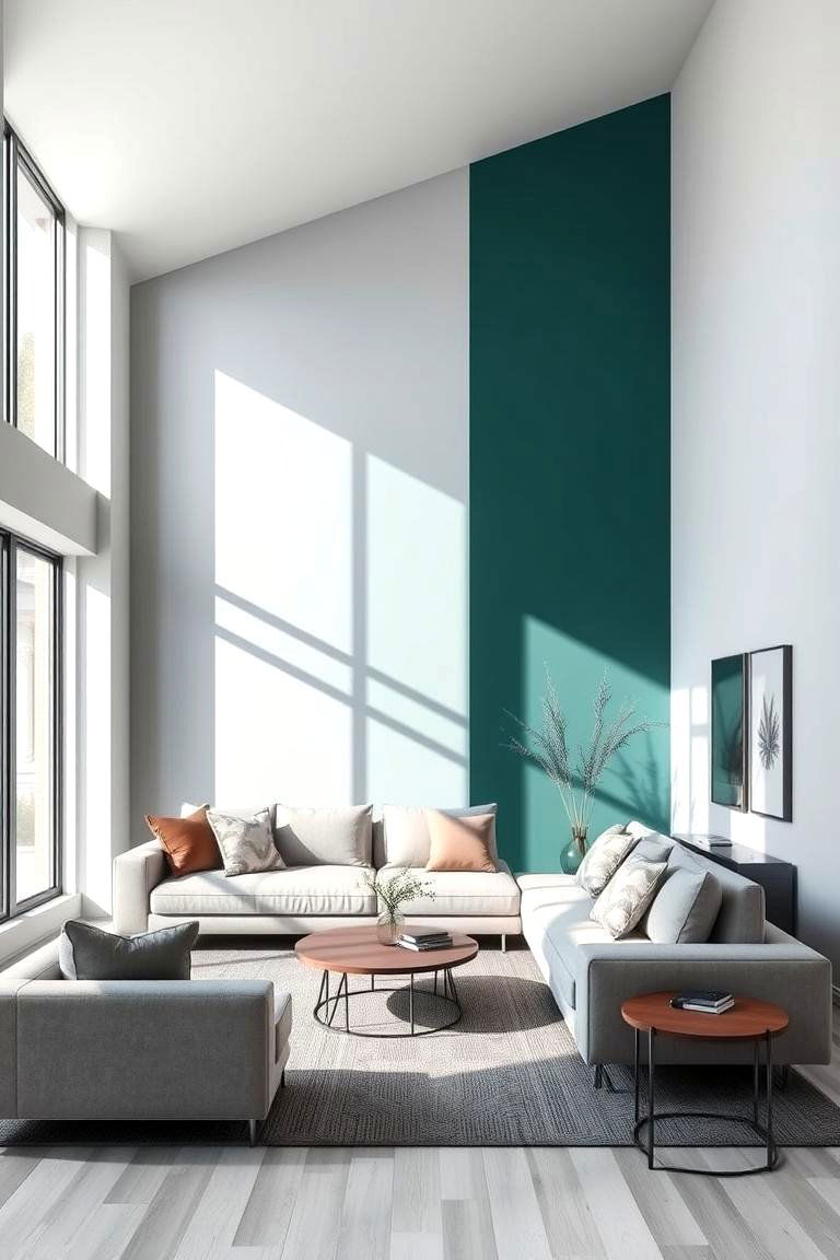 Solid Color Statement Wall - 24 Wall Painting Ideas of Any Room