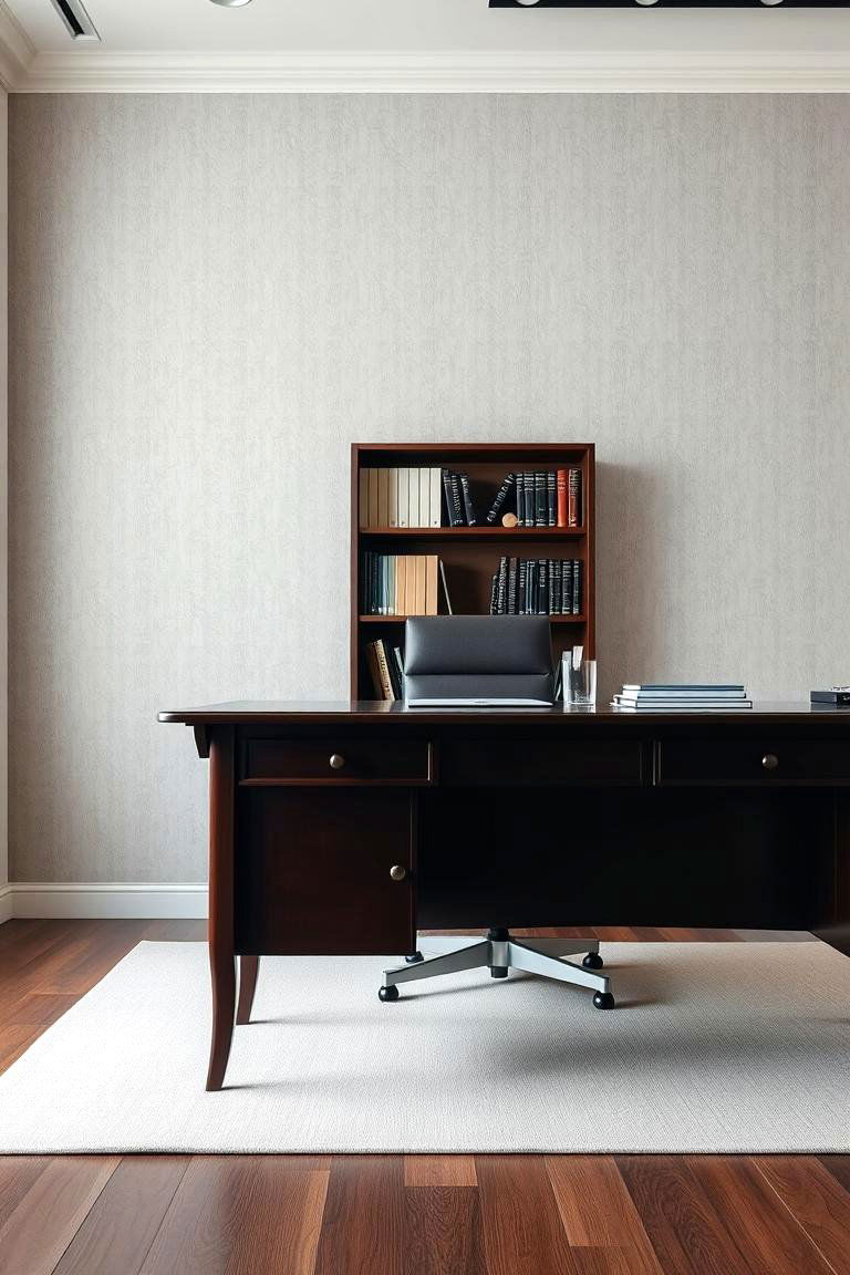 Solid Color with Texture - 24 Office Wallpaper Ideas