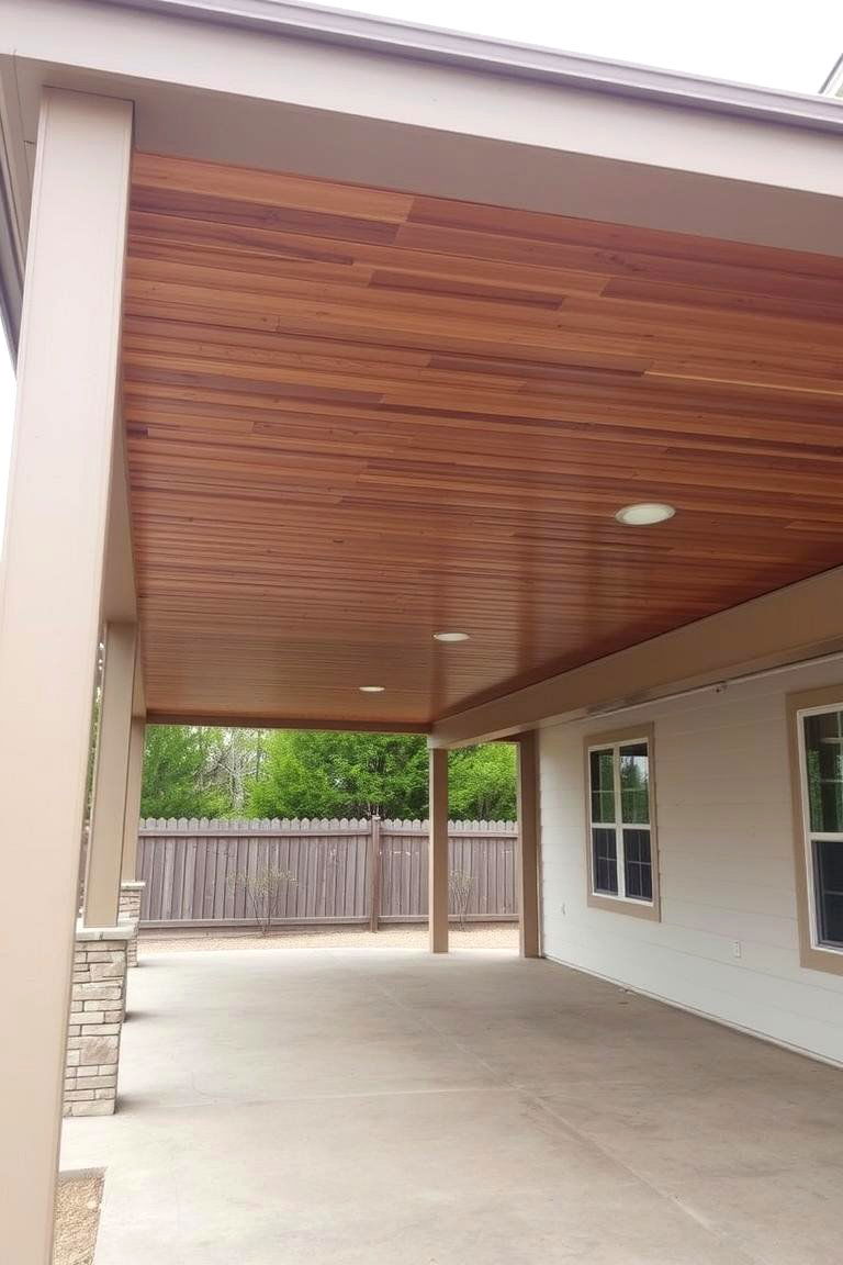 Solid Roof for Full Protection - 24 patio ceiling ideas
