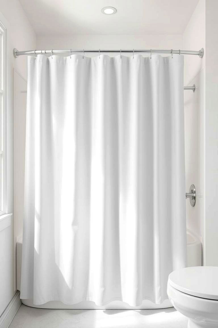 Solid Sophistication Shower Curtain - 24 Shower Curtain Ideas