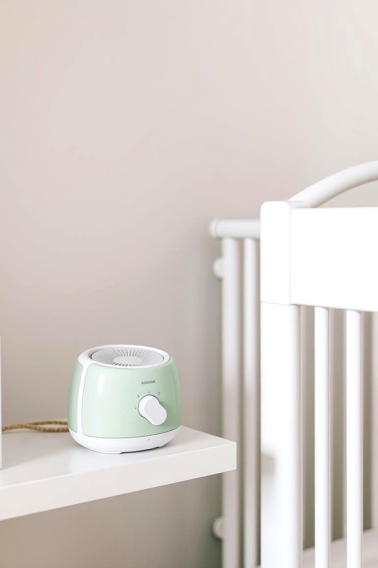 Soothe with a Sage Green Sound Machine - 24 Sage Green Nursery Ideas