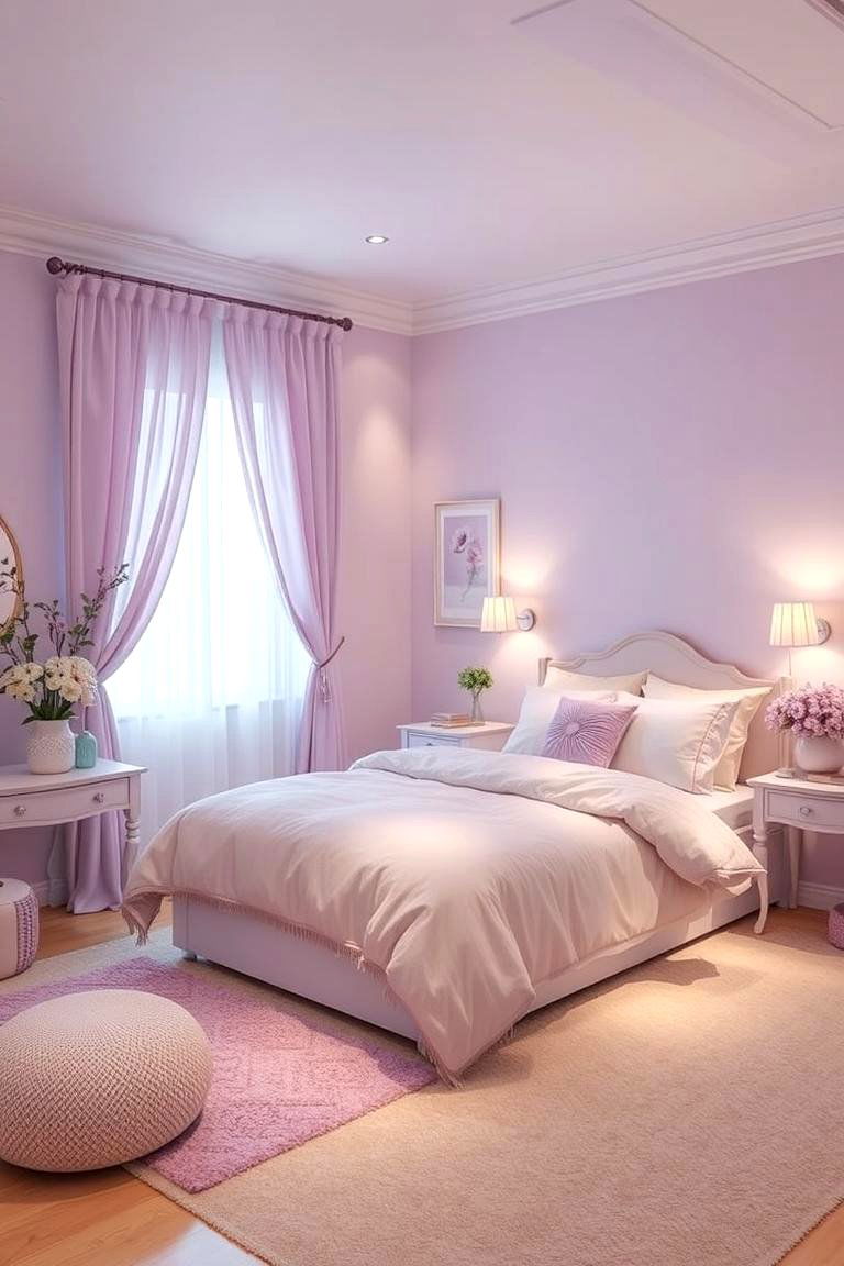 Soothing Lavender Dreams - 24 Bedroom Paint Colors