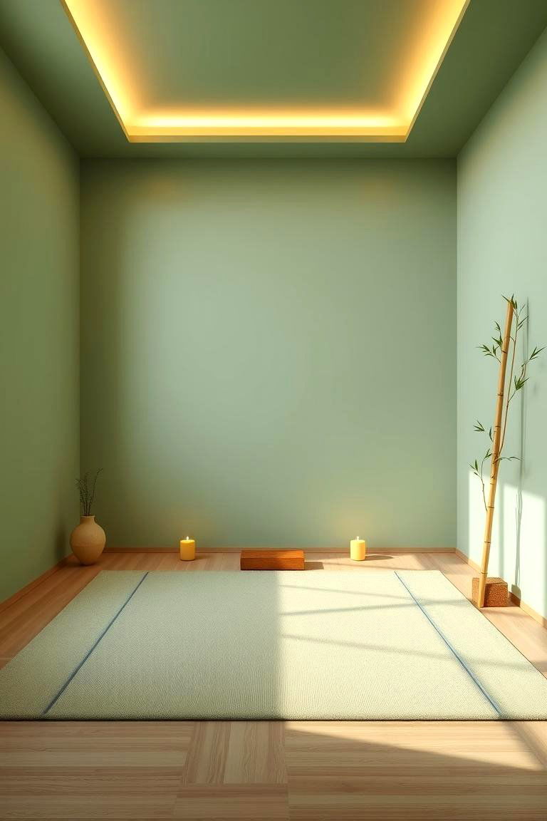 Soothing Meditation Space - 24 Sage Green Paint Color Ideas
